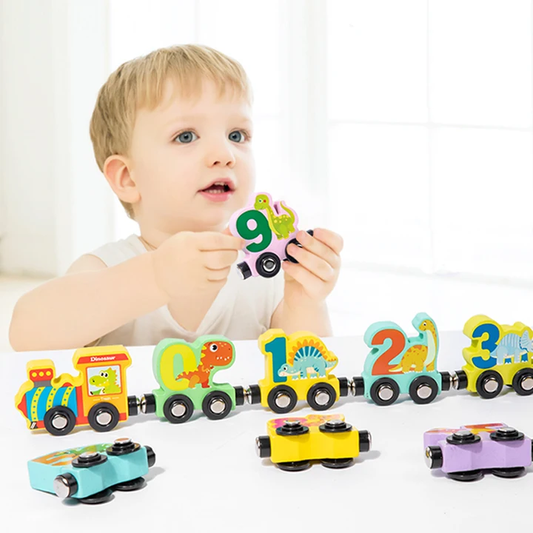 Magnetic Number Learning Train Toy