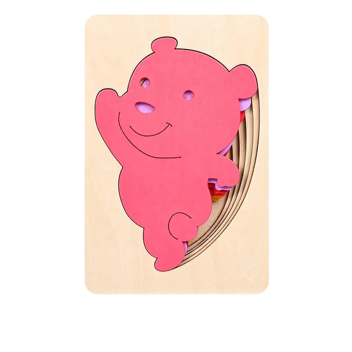 Multilayer puzzle Set Of three theme