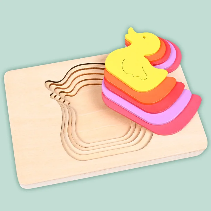 Multilayer puzzle Set Of three theme