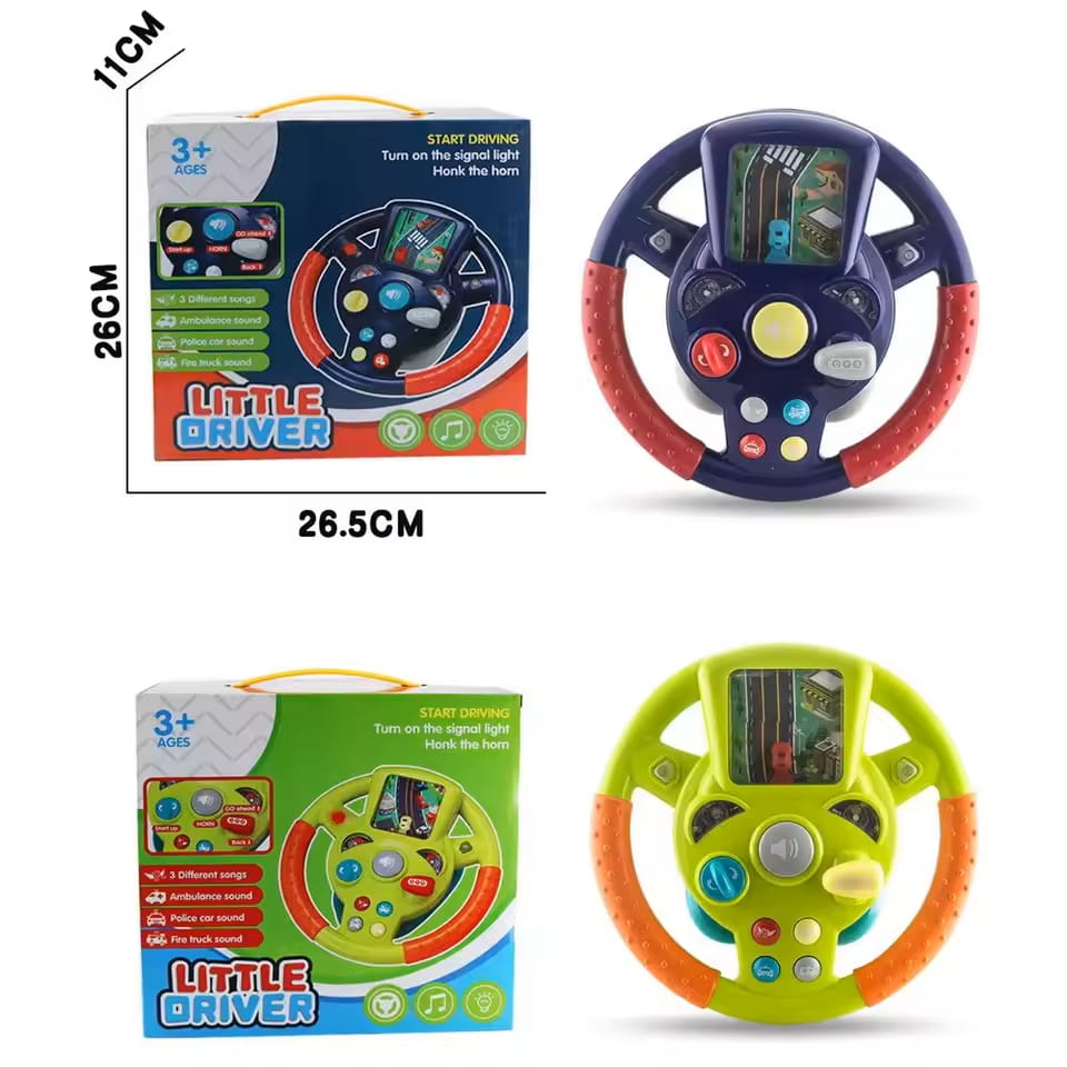 ๐ Childrenโs Steering Wheel Toy โ Electric Baby Stroller Simulation & Early Education Puzzle Game ๐