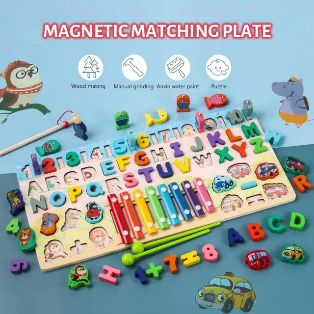 Multifunctional Log and music toy