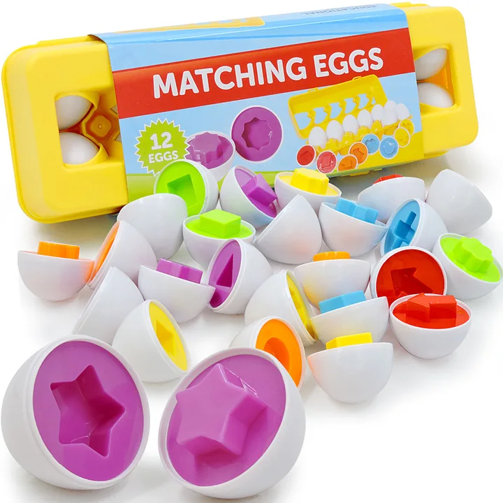 12 shapes egg matching toy