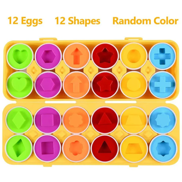 12 shapes egg matching toy