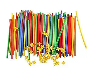 Building Straw Blocks for Kids Straws and numerous Joints Smooth Edge Block Building Game (BS1010)