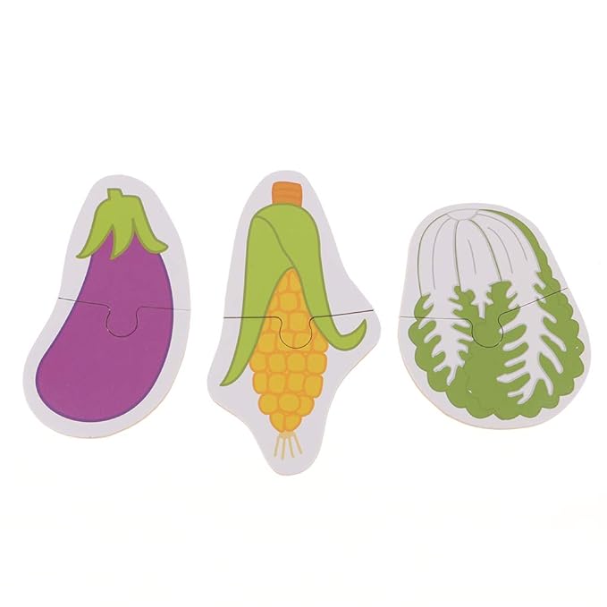 Preschool Educational Puzzle Cognitive Card Matching Game Vegetables