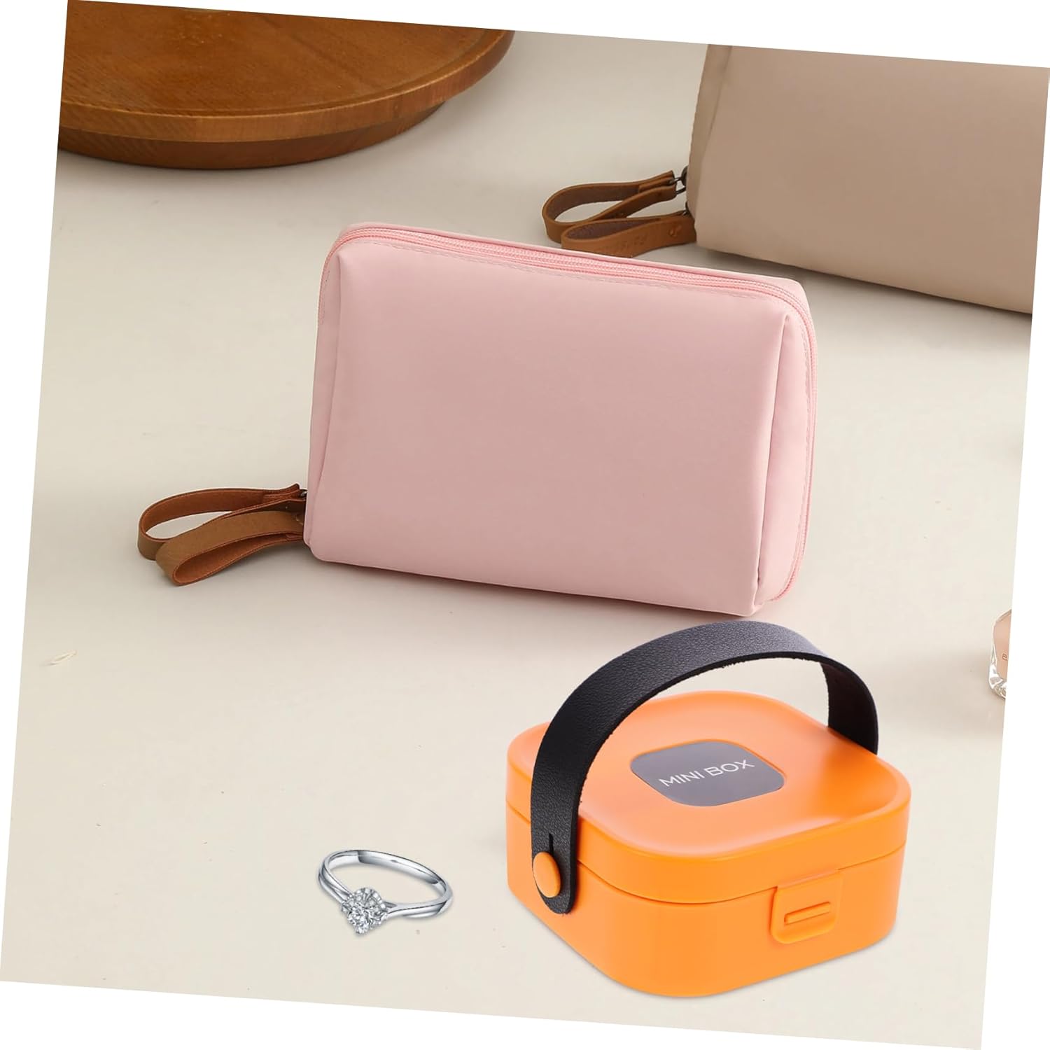 Portable Jewelry Case Mini Jewelry Travel Case
