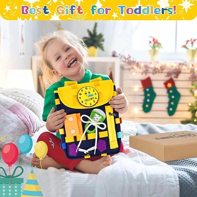 Toddler Busy Backpack – Fun & Interactive Learning Toy for Little Explorers! 🎒✨