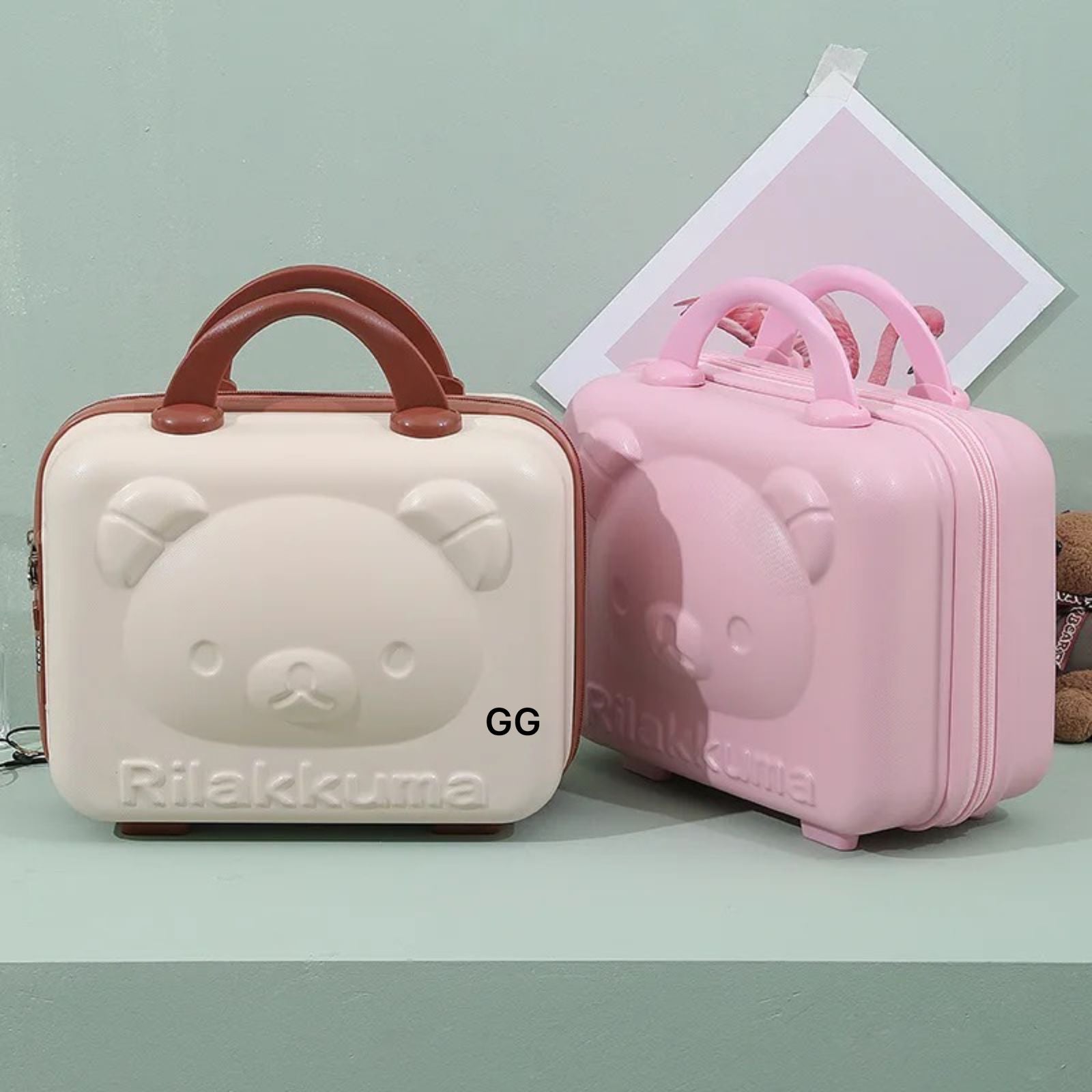 Cute Bear Briefcase Makeup Bag