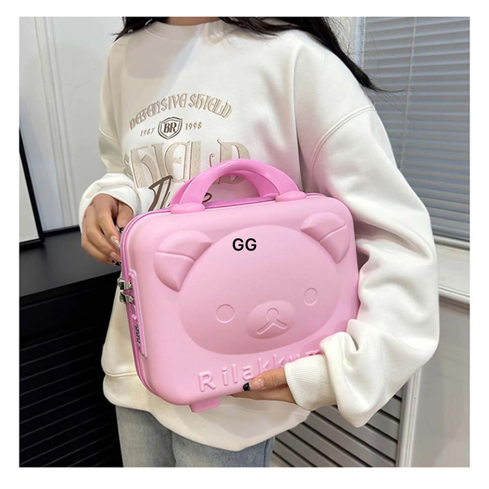 Cute Bear Briefcase Makeup Bag