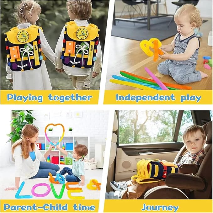 Toddler Busy Backpack – Fun & Interactive Learning Toy for Little Explorers! 🎒✨