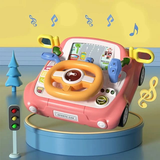 MULTI- FUNCTION TRAFFIC 🚦 LITTLE DRIVER STEERING WHEEL   SIMULATE URBAN TRAFFIC AND EXPERIENCE DRIVING FUN  PUZZLE 🧩 SIMULATION 🛞 MUSIC 🎵 LIGHT 🚨