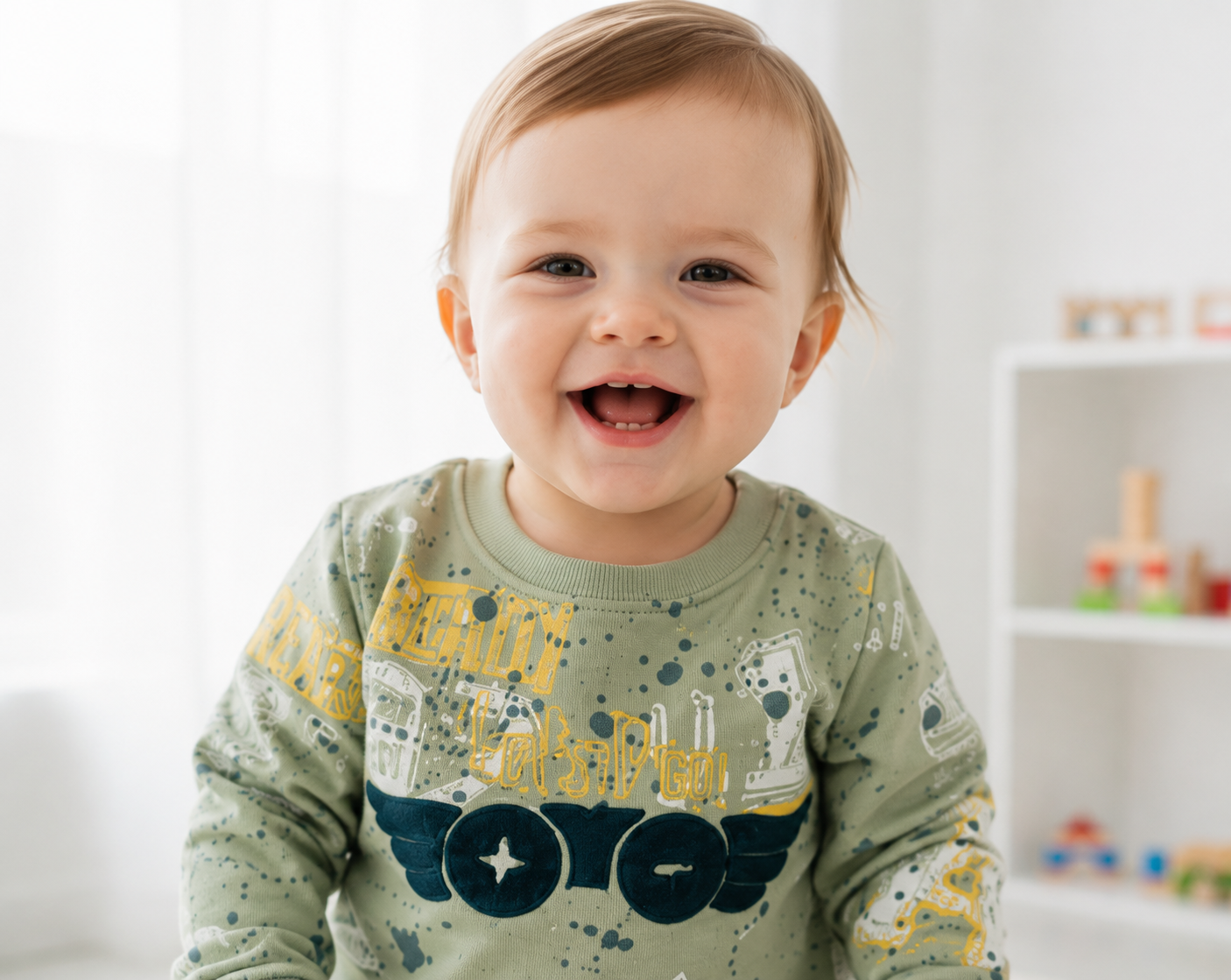 Adorable Ocean Print Sweatshirt for Kids