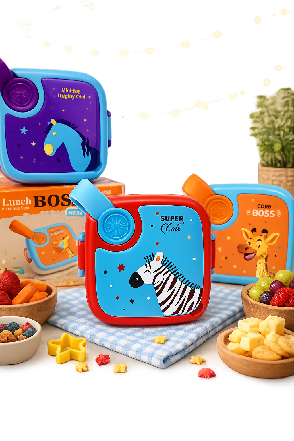 Cute Kids Cartoon Lunch Box