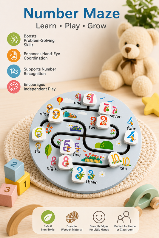 Number Maze Learning Board