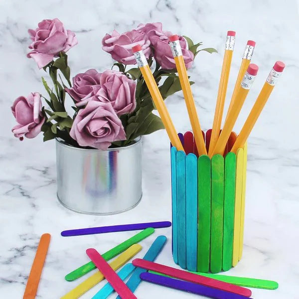 Colorful Ice Cream Sticks (50 Pieces) | Creative Building & Craft Set
