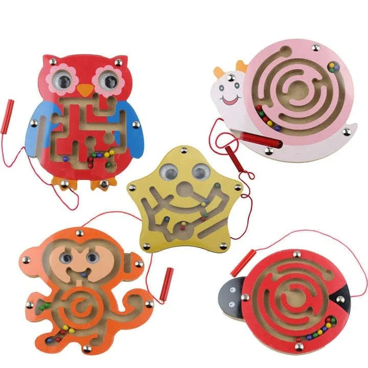 Magnetic Mini Maze | Skill-Building Toy (One Random Design Shipped)