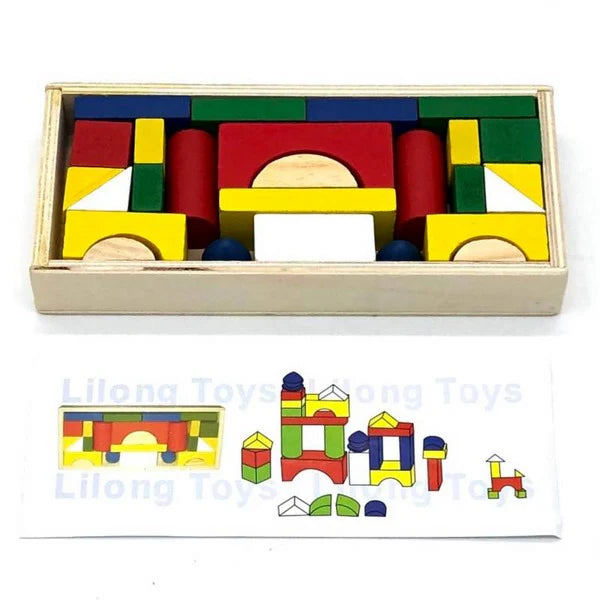 Wooden color blocks 26 pcs