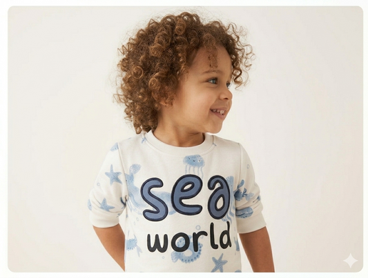 Baby Boys/Girls Sea World Cotton Sweatshirt