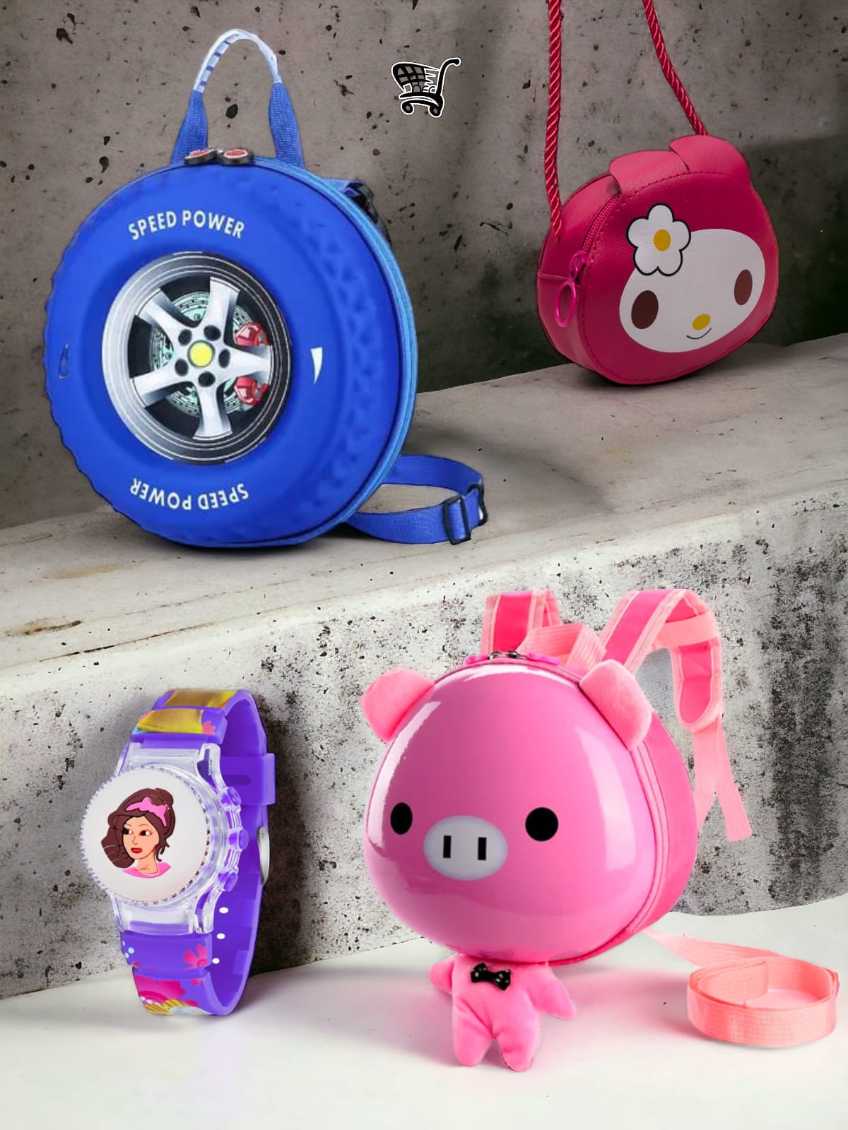 4-Piece Kids' Combo β Fun & Stylish Backpack Set! πβ¨