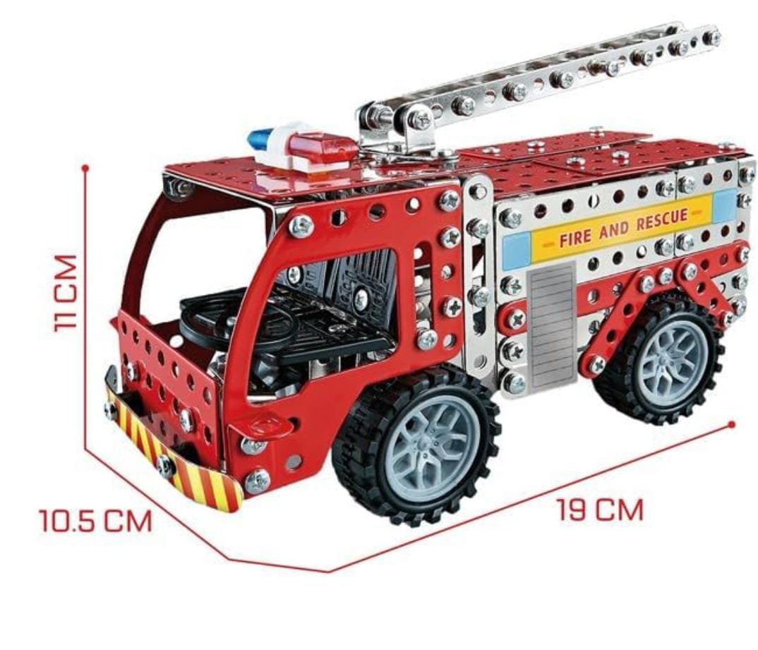 Rescue Fire Truck – 292-Piece DIY Building Set for Kids 🚒🛠️