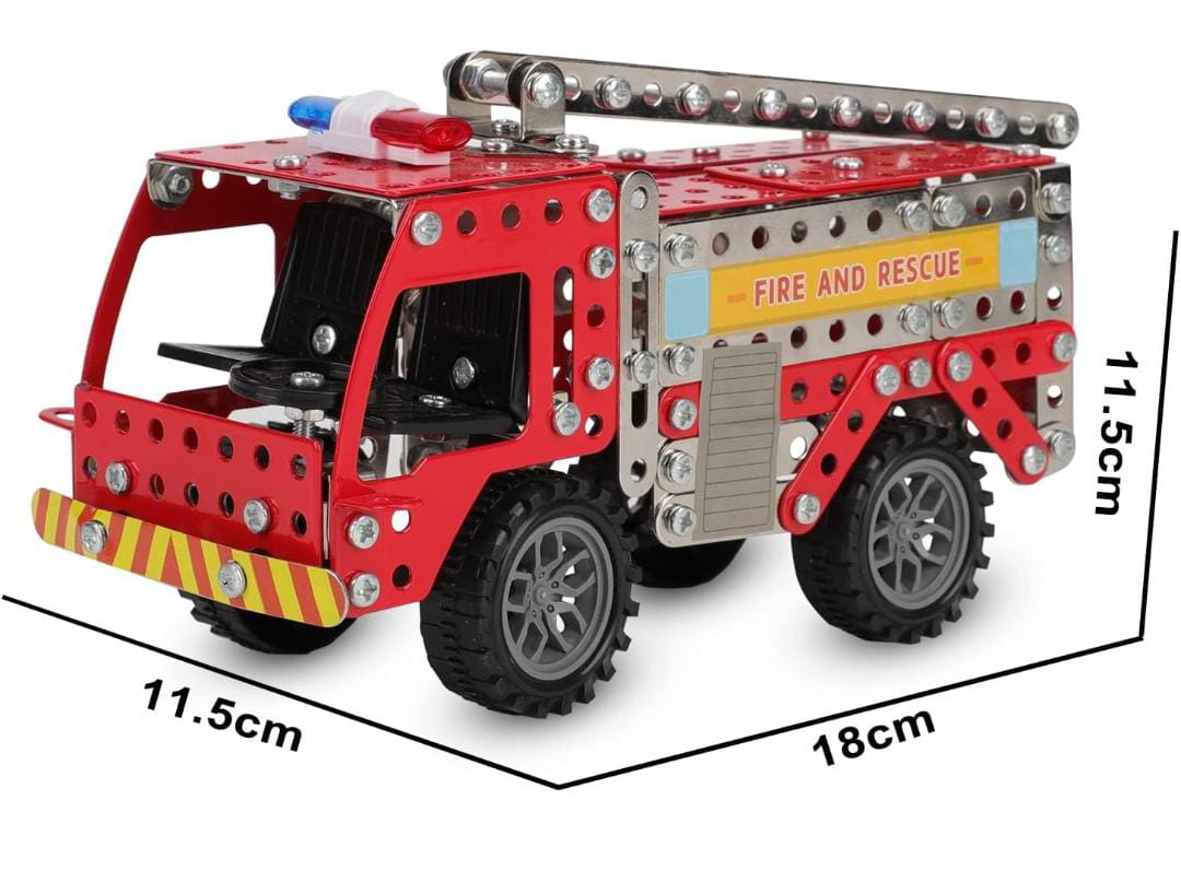 Rescue Fire Truck – 292-Piece DIY Building Set for Kids 🚒🛠️