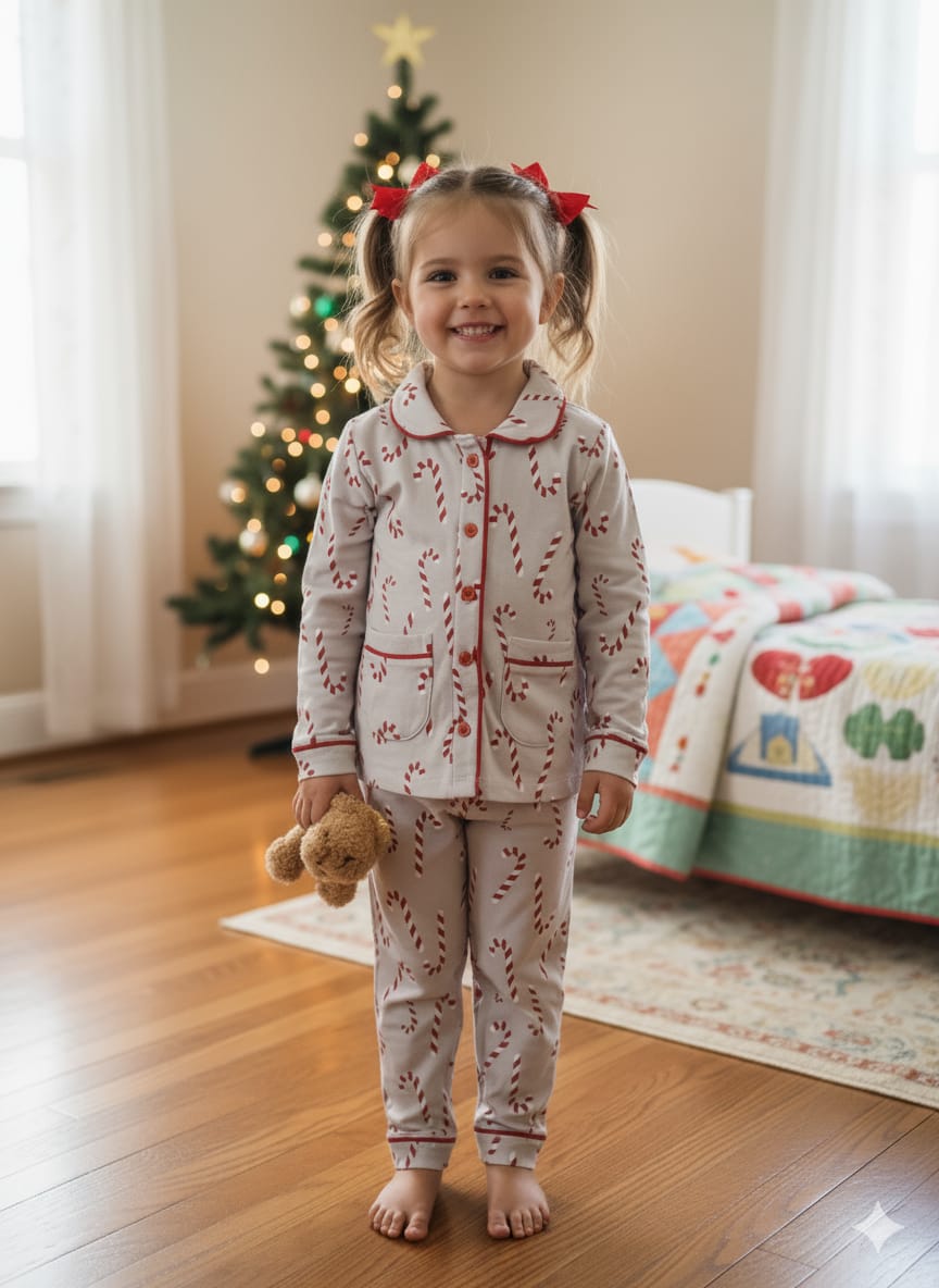 Multicolour Pure Cotton Nightwear Suit for Kids (Age 2β6 Years)