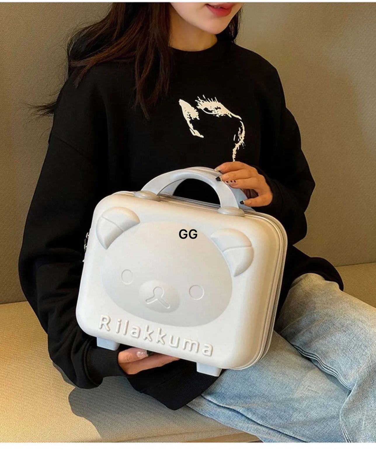 Cute Bear Briefcase Makeup Bag