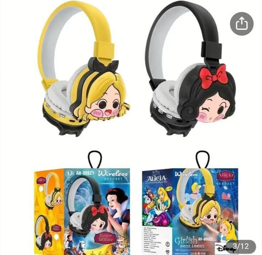 Cartoon Cute Kids Bluetooth Wireless Headphones – Fun, Comfortable & High-Quality Sound