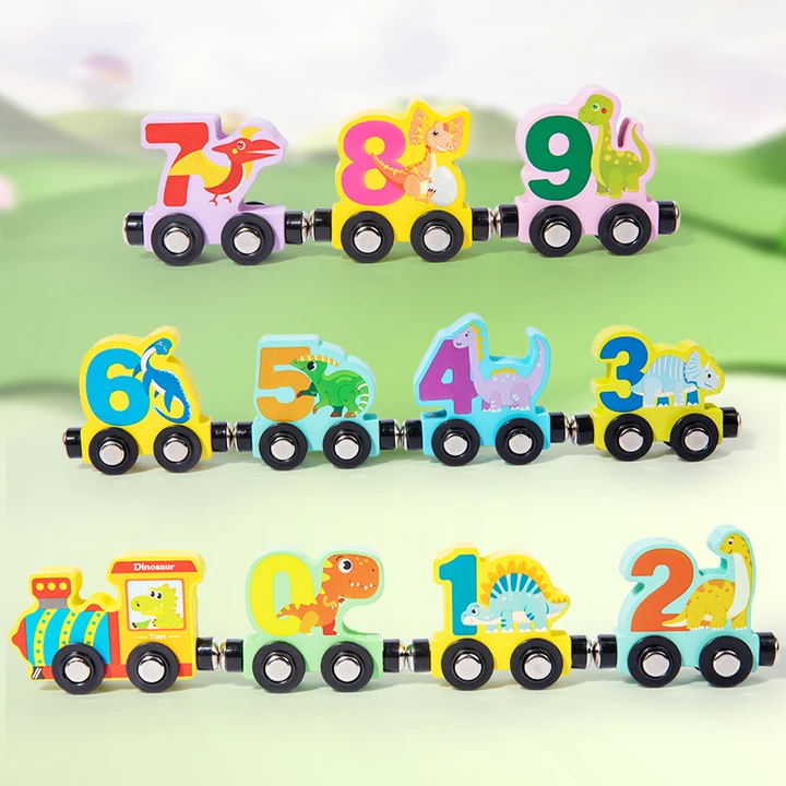 Magnetic Number Learning Train Toy