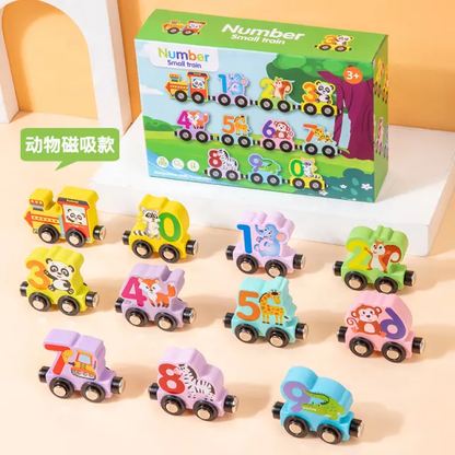 Magnetic Number Learning Train Toy