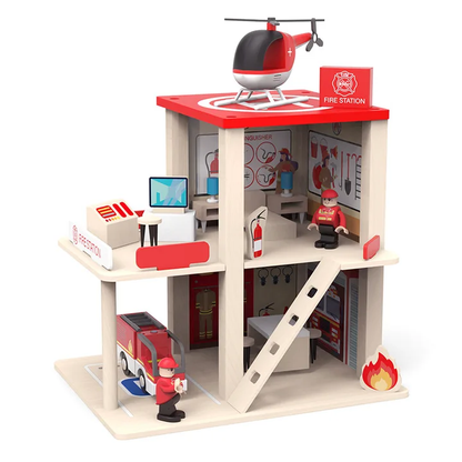 Fire station doll house set