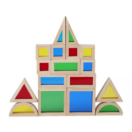 17 pieces Rainbow blocks set