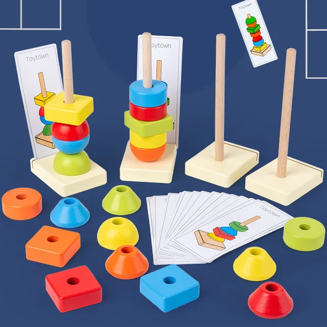Wooden Geometric shape sorting toy
