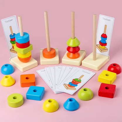 Wooden Geometric shape sorting toy