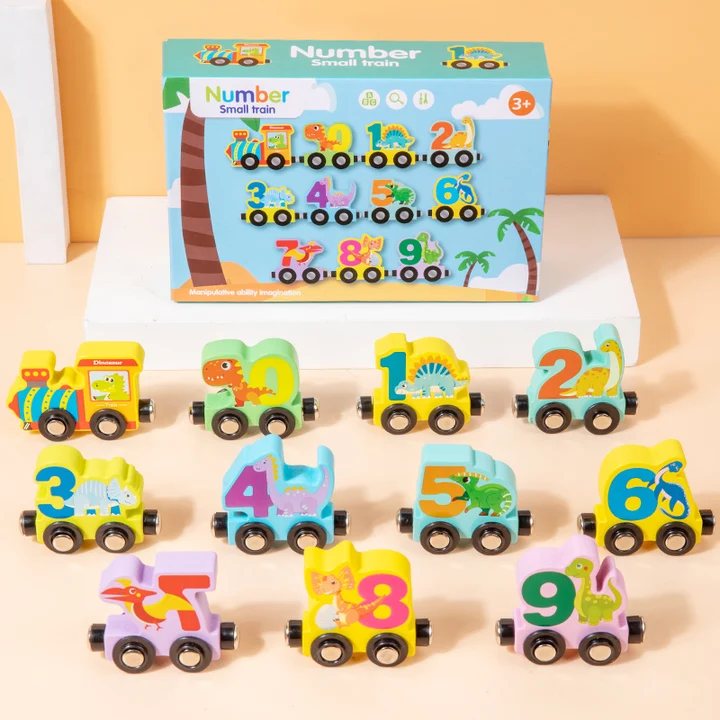 Magnetic Number Learning Train Toy