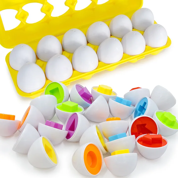 12 shapes egg matching toy
