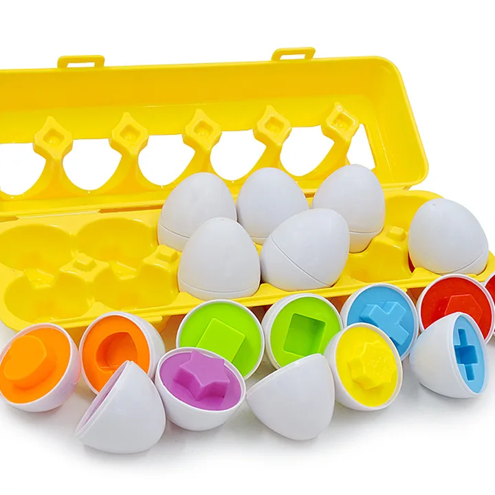 12 shapes egg matching toy