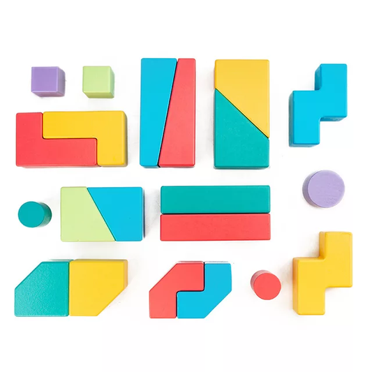 Wooden Magic Blocks Pattern Puzzle