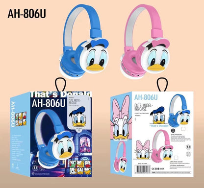 Cartoon Cute Kids Bluetooth Wireless Headphones – Fun, Comfortable & High-Quality Sound