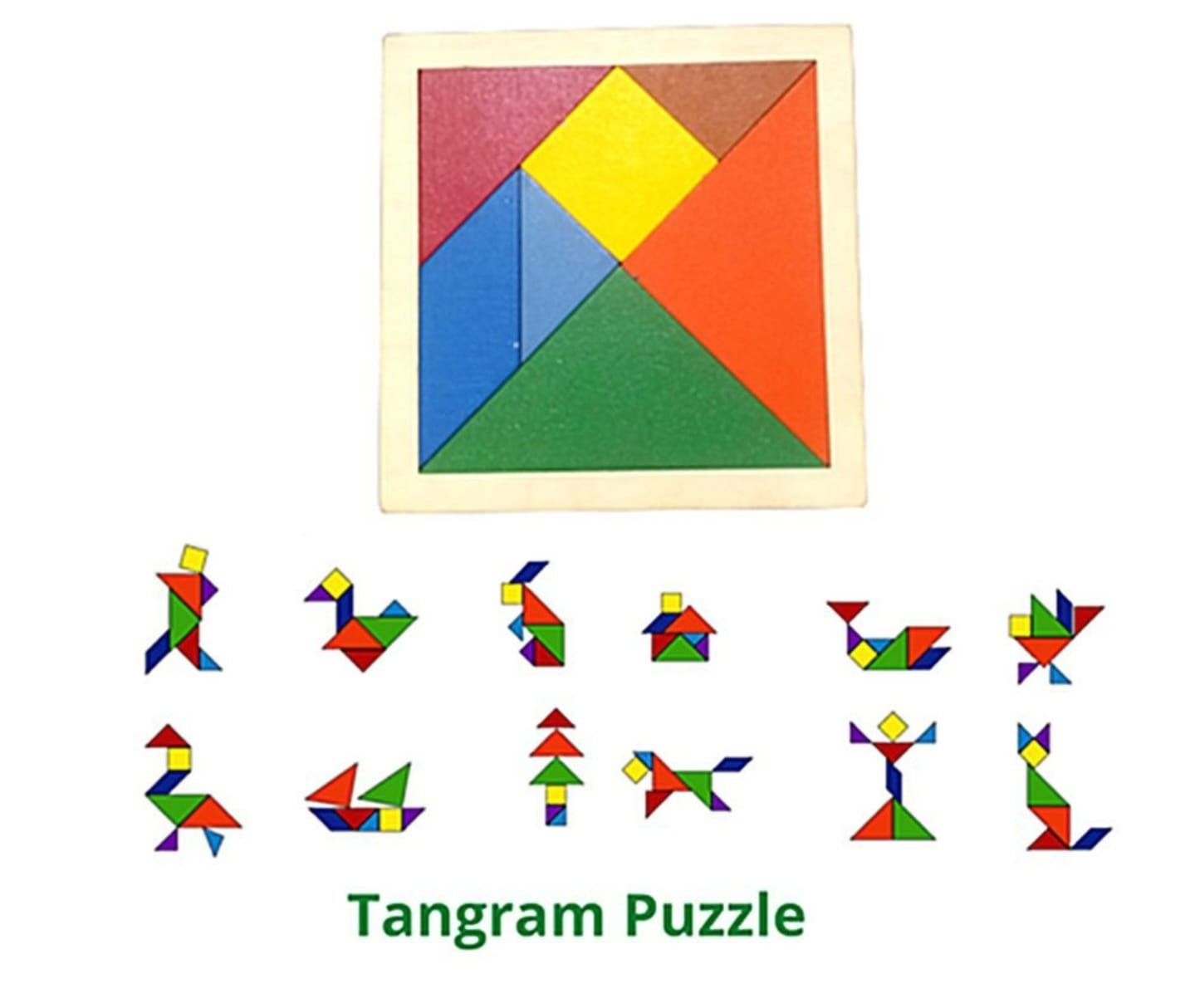 Wooden Tangram Puzzle Educational and Learning Toy,  Birthday Return Gifts for Kids
