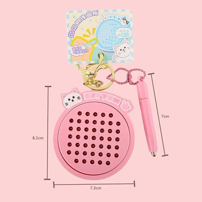 Magnetic Steel Ball Cartoon Keychain | Cute Pendant for Kids & Adults | Creative Car & Bag Charm Gift | Pack of 2