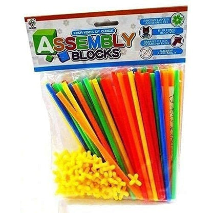Building Straw Blocks for Kids Straws and numerous Joints Smooth Edge Block Building Game (BS1010)