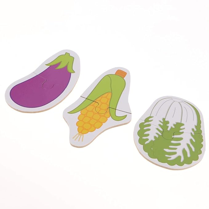 Preschool Educational Puzzle Cognitive Card Matching Game Vegetables