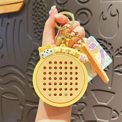 Magnetic Steel Ball Cartoon Keychain | Cute Pendant for Kids & Adults | Creative Car & Bag Charm Gift | Pack of 2