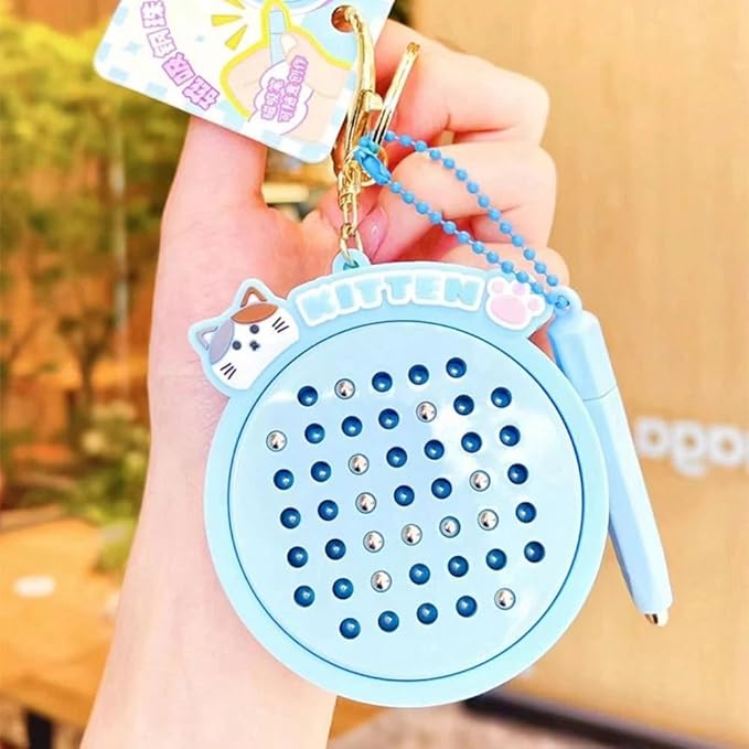 Magnetic Steel Ball Cartoon Keychain | Cute Pendant for Kids & Adults | Creative Car & Bag Charm Gift | Pack of 2