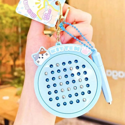 Magnetic Steel Ball Cartoon Keychain | Cute Pendant for Kids & Adults | Creative Car & Bag Charm Gift | Pack of 2