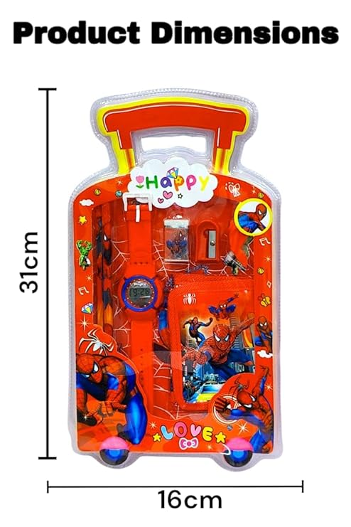 Stationery Set for Boys & Girls | 7-in-1 Combo Kit | Perfect Birthday & Return Gift for Kids (Pack of 6)