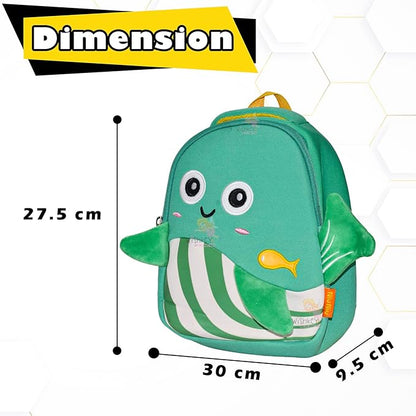 Design Bag for Pre-Schoolers Kids, Water Resistant Mini Backpack for Kids, Lightweight Small Size Bag for Play School & Nursery Kids, Picnic Bag, 1-4 Years (Pack of 1)
