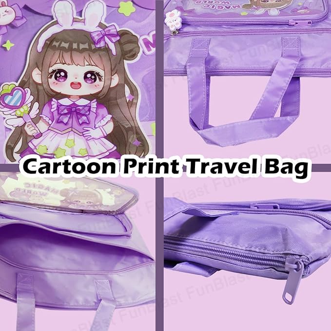 Canvas Carrying Hand Bag – Multi-Purpose Bag, Shopping Bag, Tote Bag, Vegetable Bag, Lunch Bag, Travel Bag with Handle Strap and Zipper, Water-Proof Reusable Bag