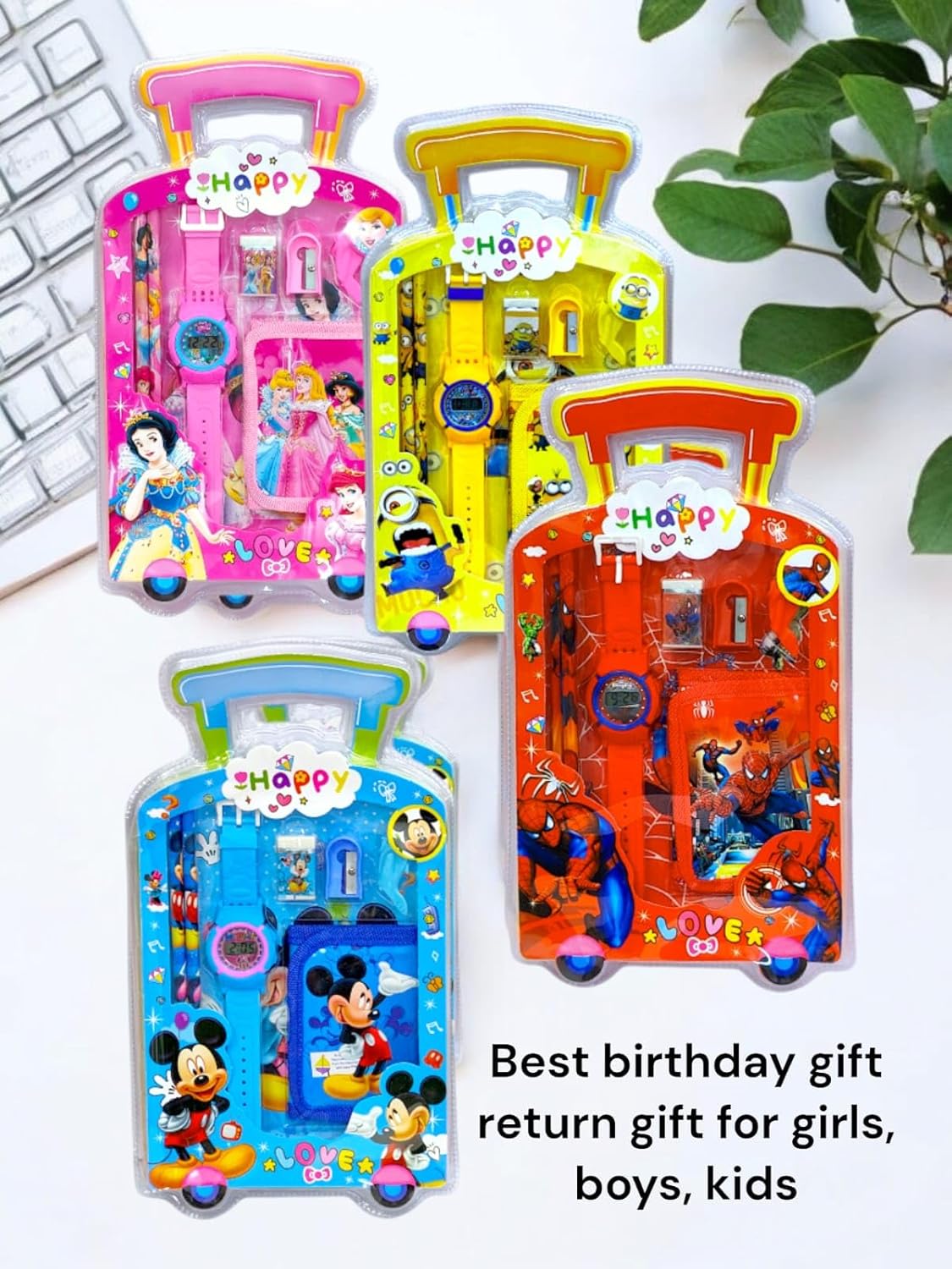 Stationery Set for Boys & Girls | 7-in-1 Combo Kit | Perfect Birthday & Return Gift for Kids (Pack of 6)